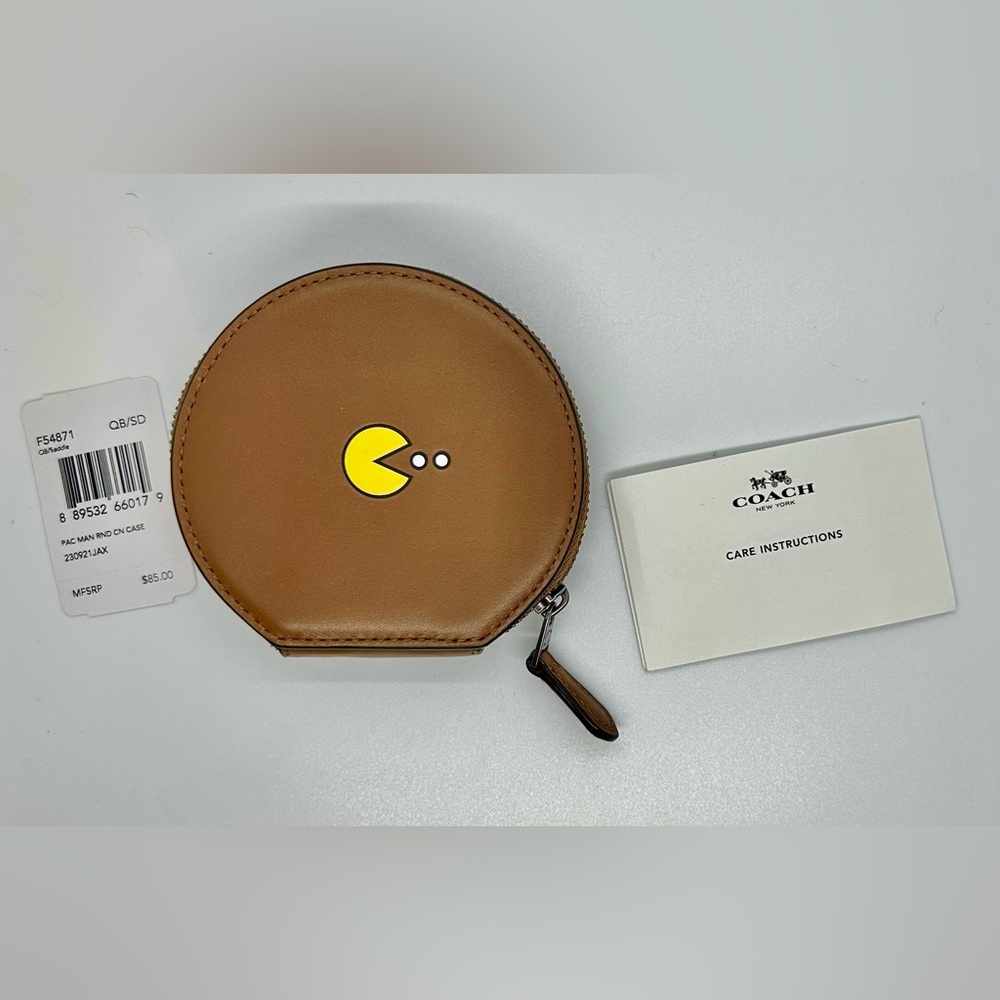 Coach Brown and Yellow Coin Purse